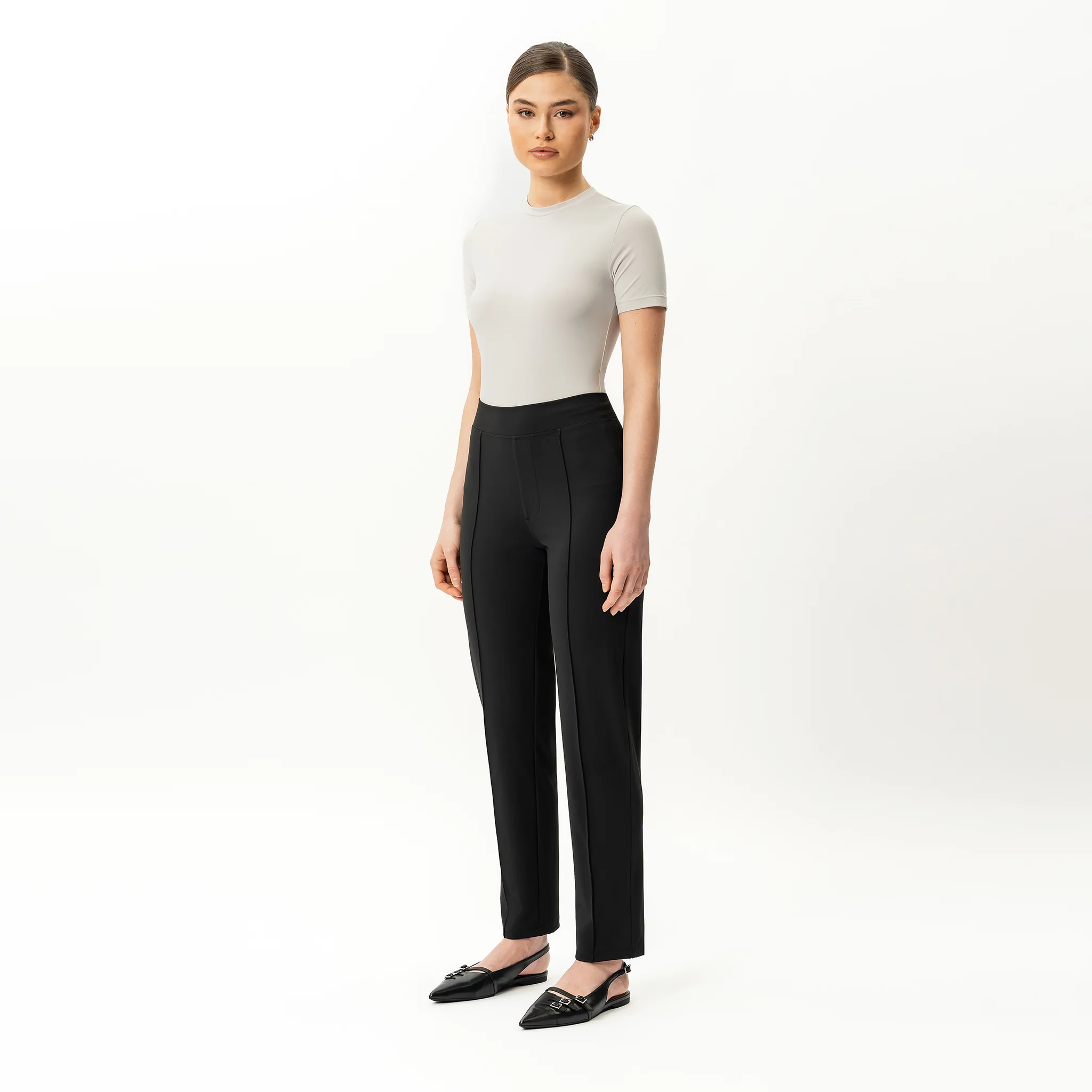 Asana Slim Front Crease Pant - Image 4