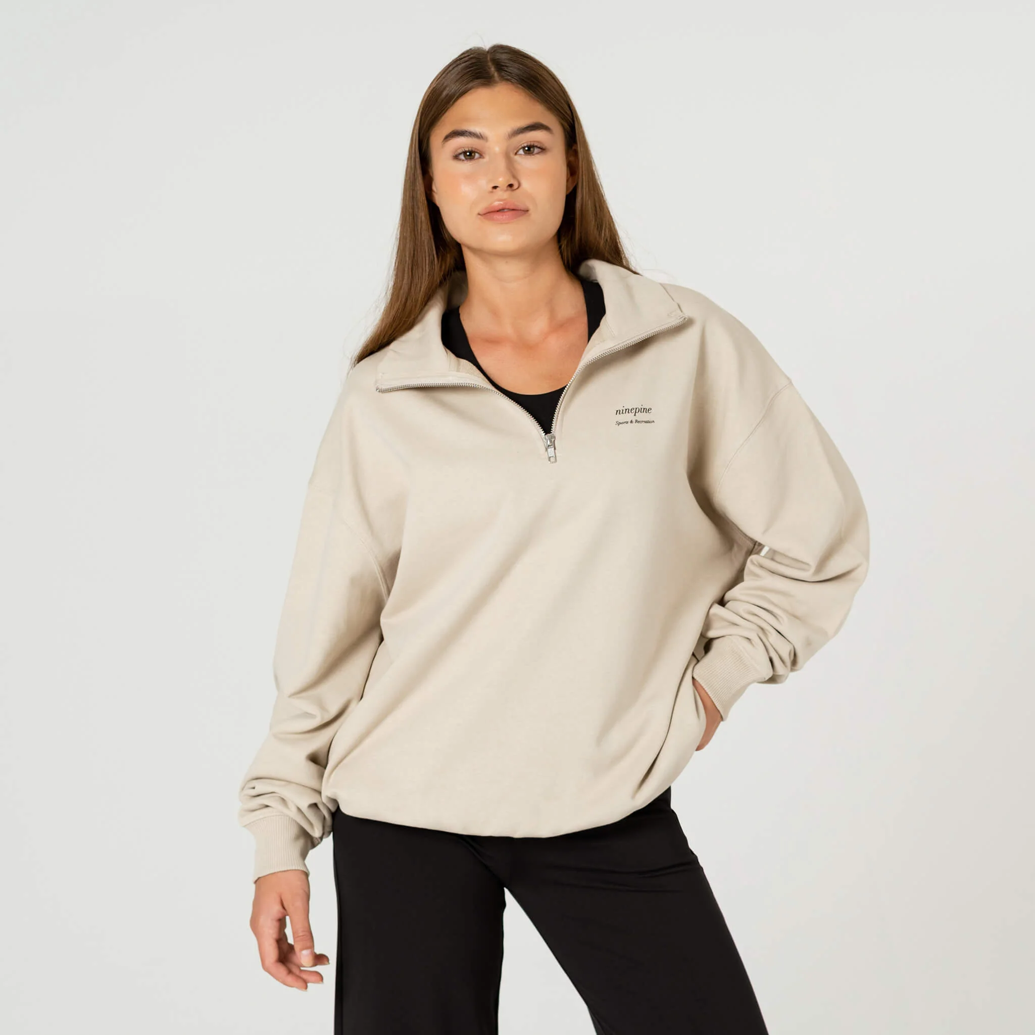 Quarter-Zip Relaxed Sweater - Image 6
