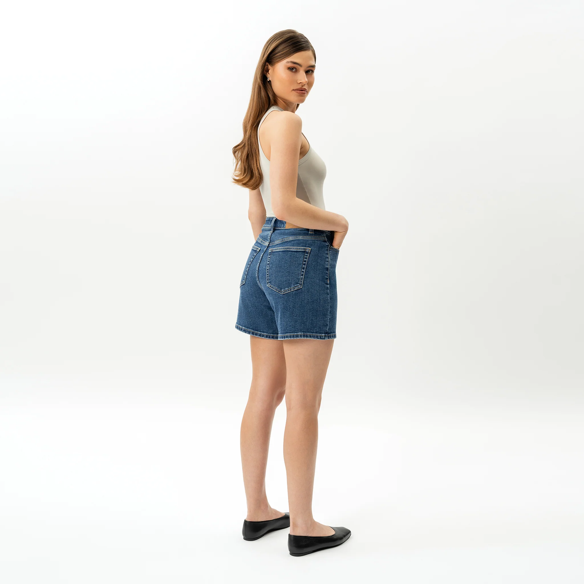 Stretchy ComfortDenim™ Shorts - Image 7