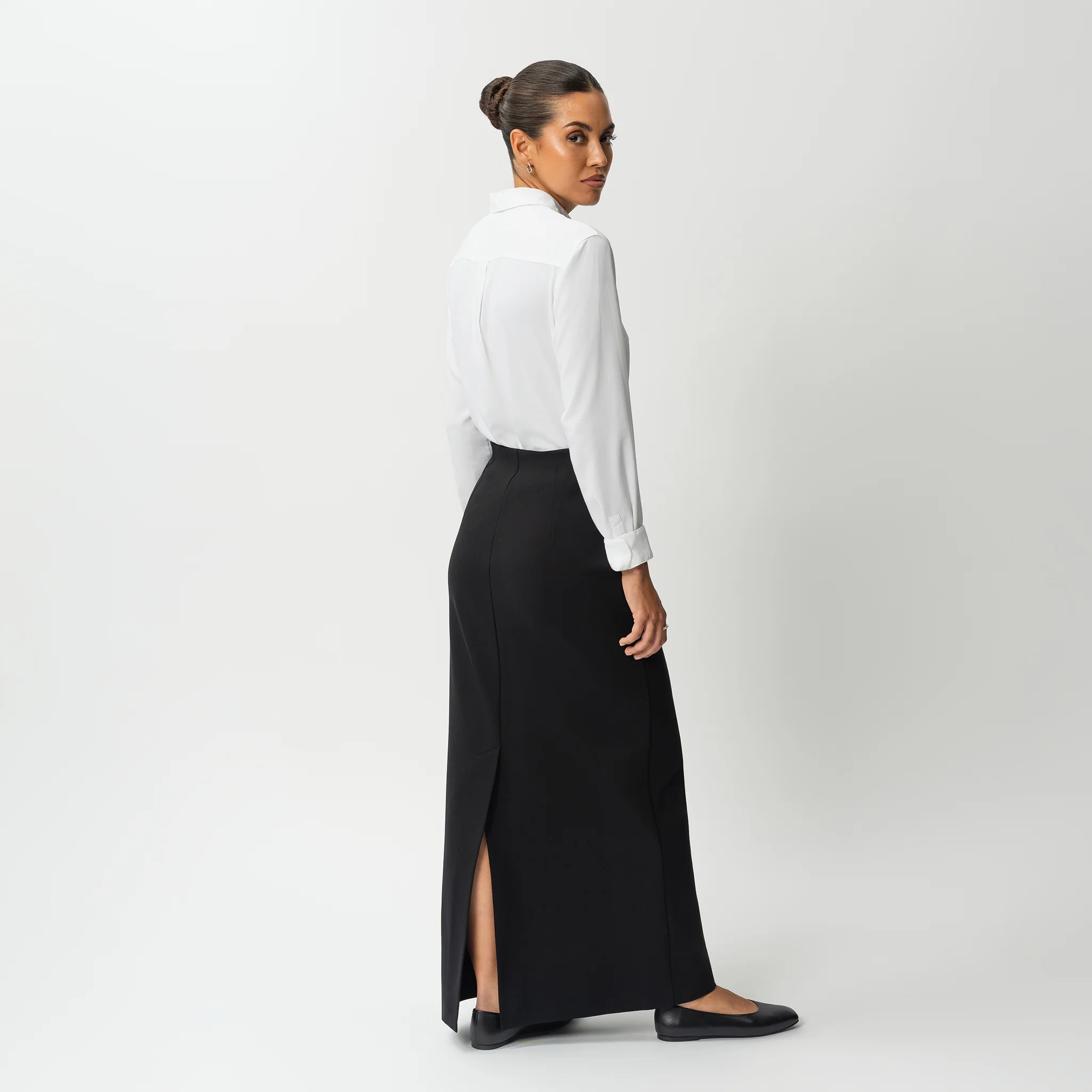 Tailored Ponte Maxi Skirt - Image 3