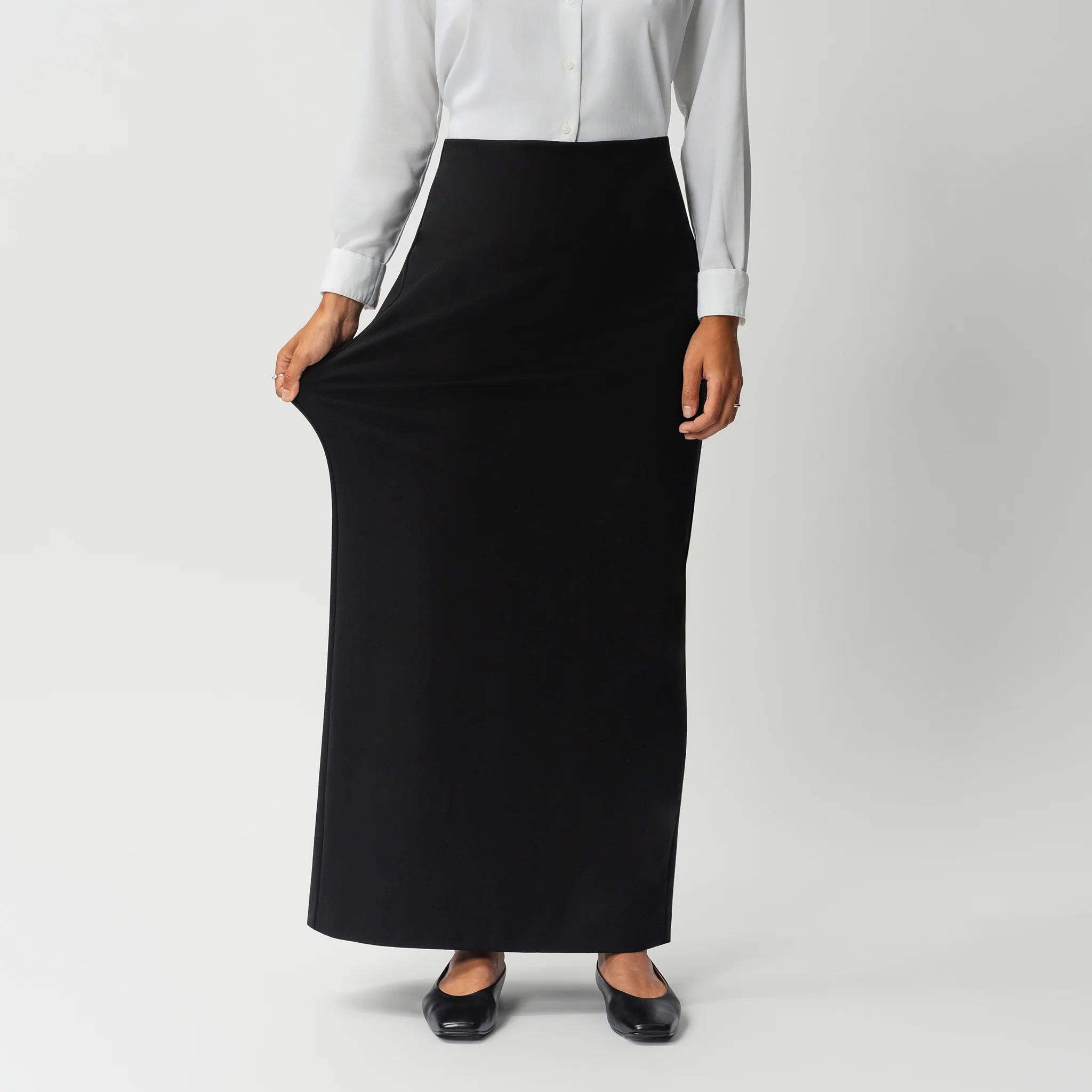 Tailored Ponte Maxi Skirt - Image 6