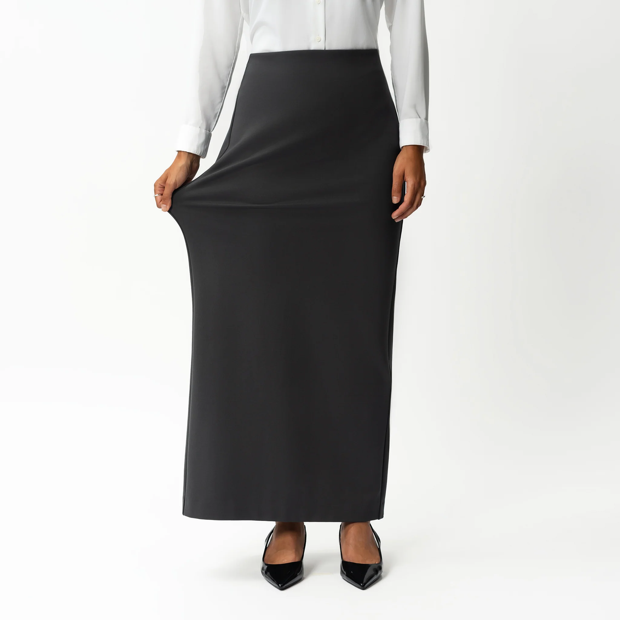 Tailored Ponte Maxi Skirt - Image 5