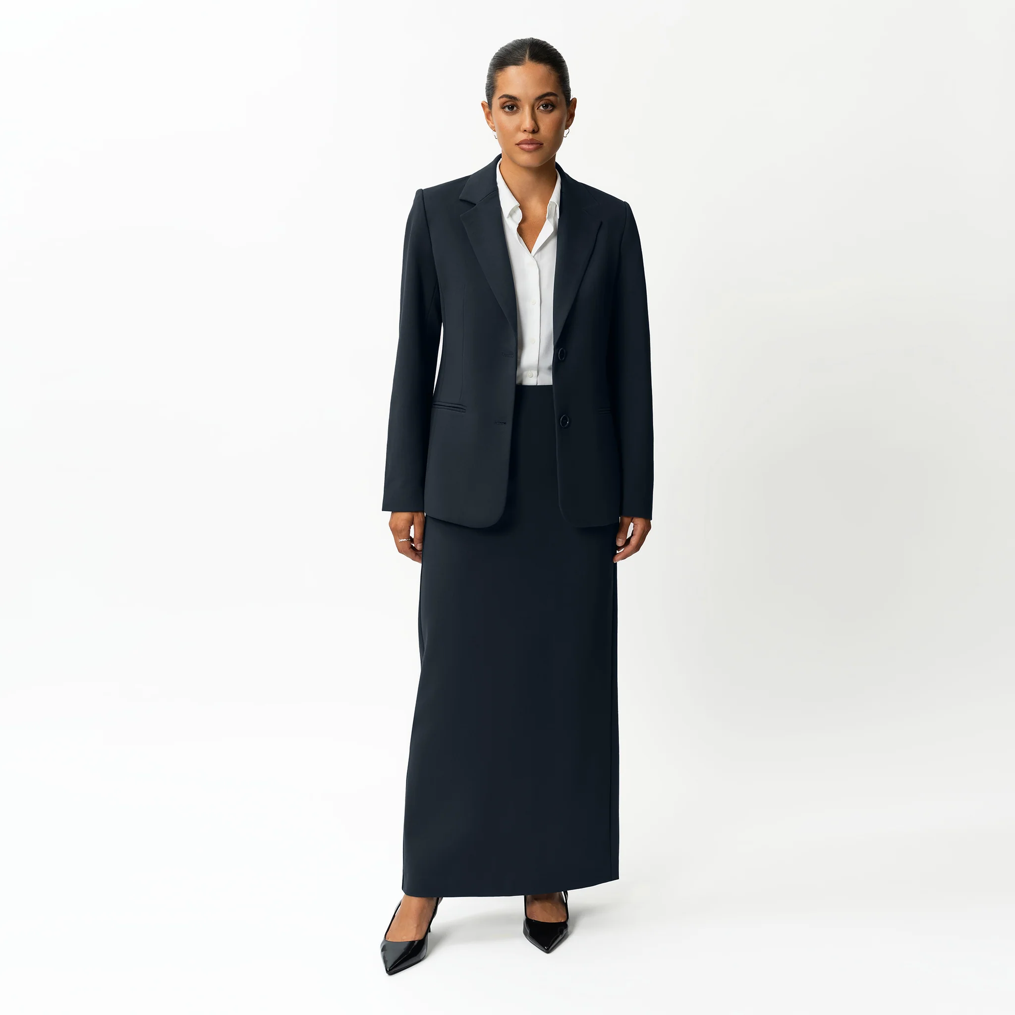 Tailored Ponte Maxi Skirt - Image 6